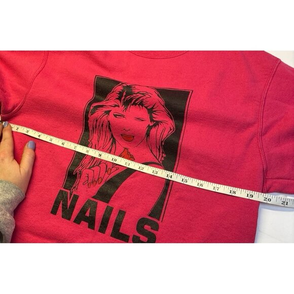 Vintage 80s / 90s Glamour Nails Sweatshirt Crew Neck (Medium) - Picture 8 of 8